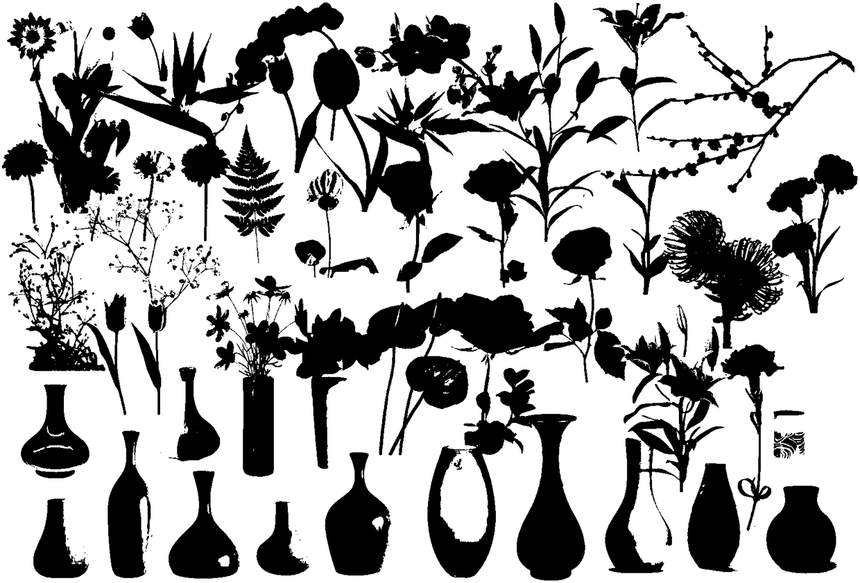 Method for obtaining artistic flower arrangement scheme