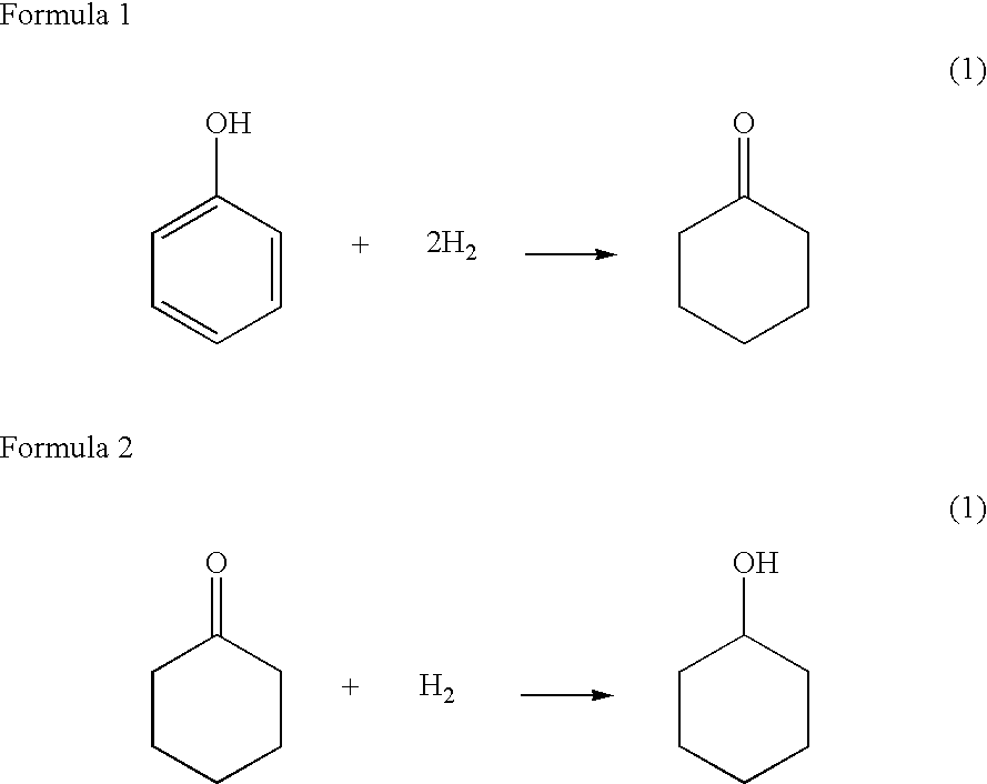 Method of hydrogenating phenol