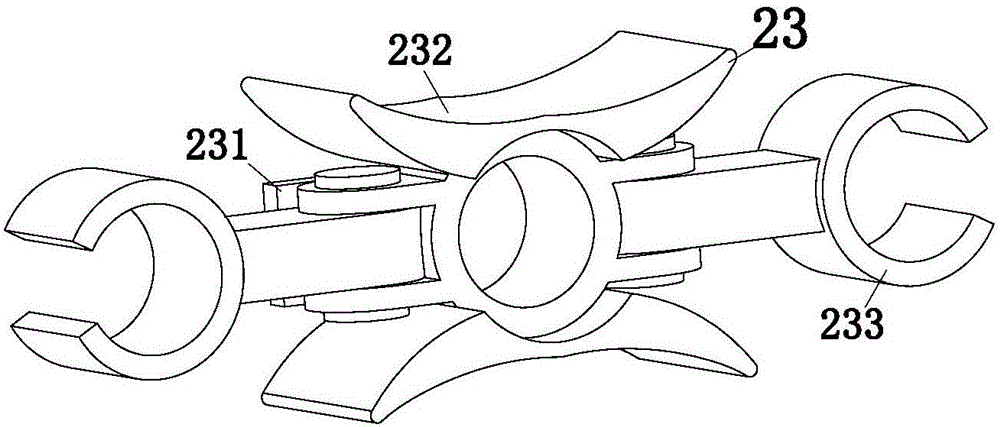 Powdery foreign body cleaning device of ear wall nursing device