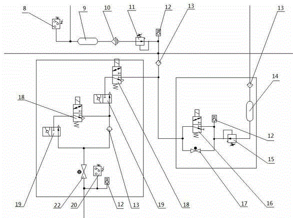 Air brake system for automatic program management (APM) vehicle