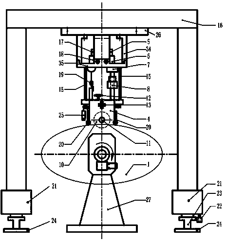 Integrated milling equipment for welding groove of large irregular medium plate structure