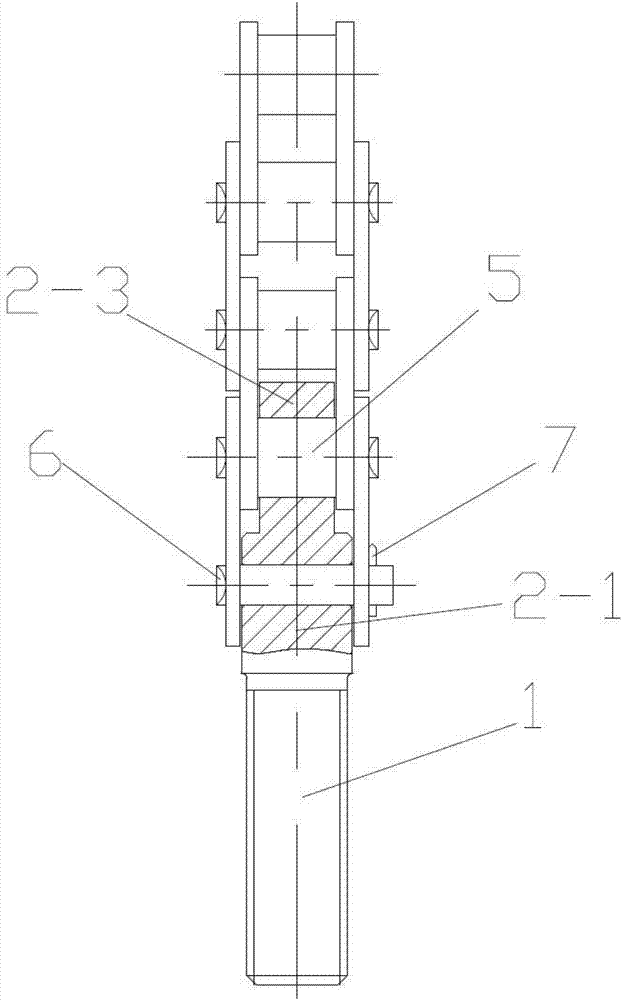 Anti-breaking chain joint structure
