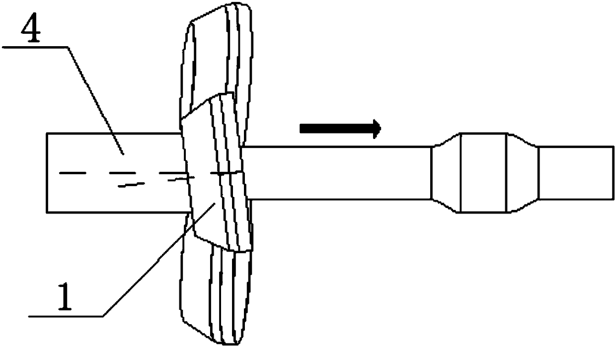 Three-roller inclined rolling forming method of rail vehicle axles