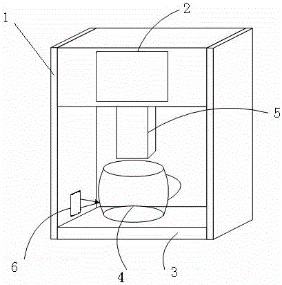 Full-automatic coffee machine with intelligent coffee cup sensing device and control device