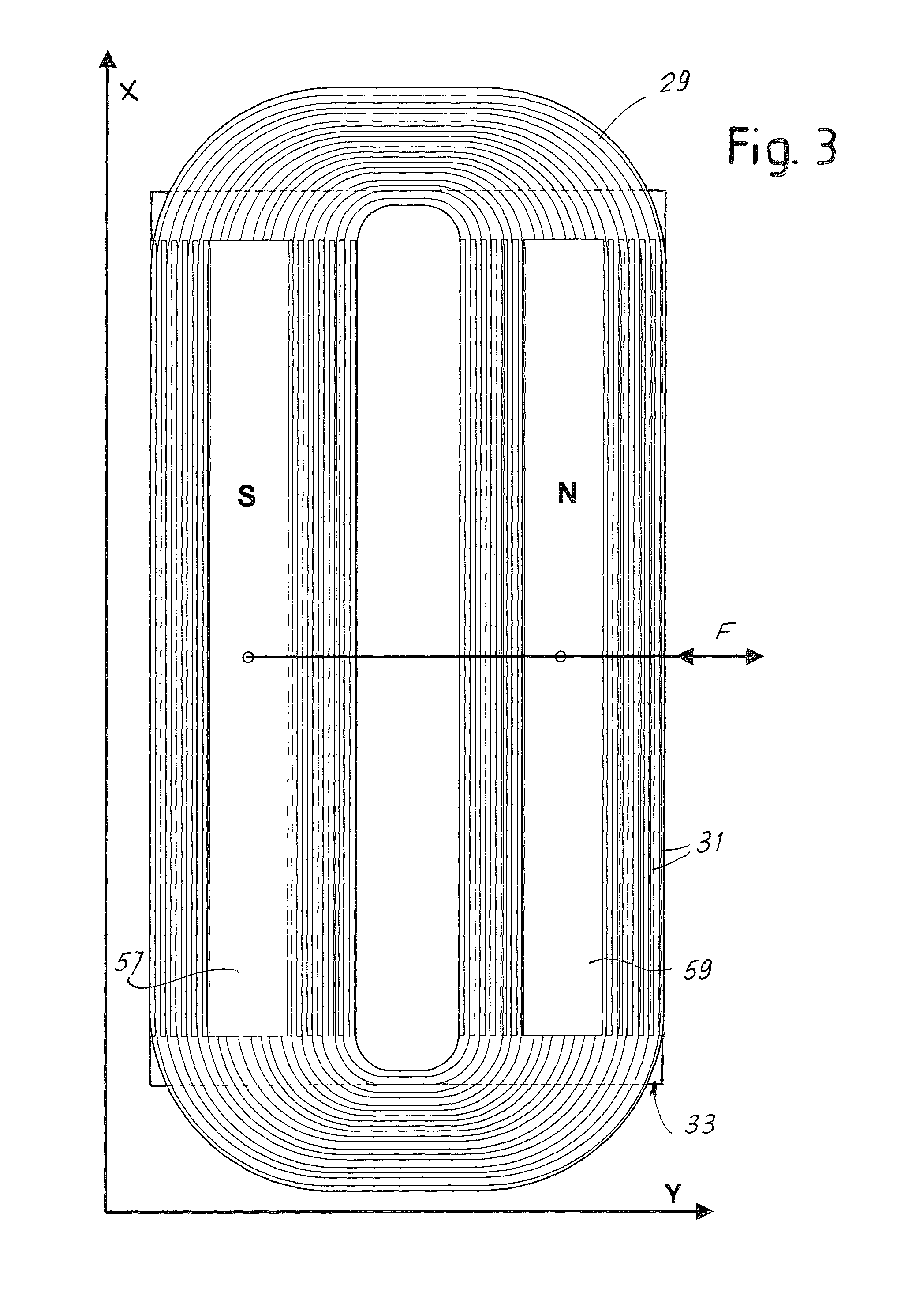 Electromechanical conversion system with moving magnets; acoustic diffuser comprising said system and a moving member that generates sound waves