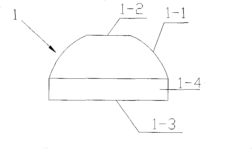 Secondary optical lens used in focusing solar battery