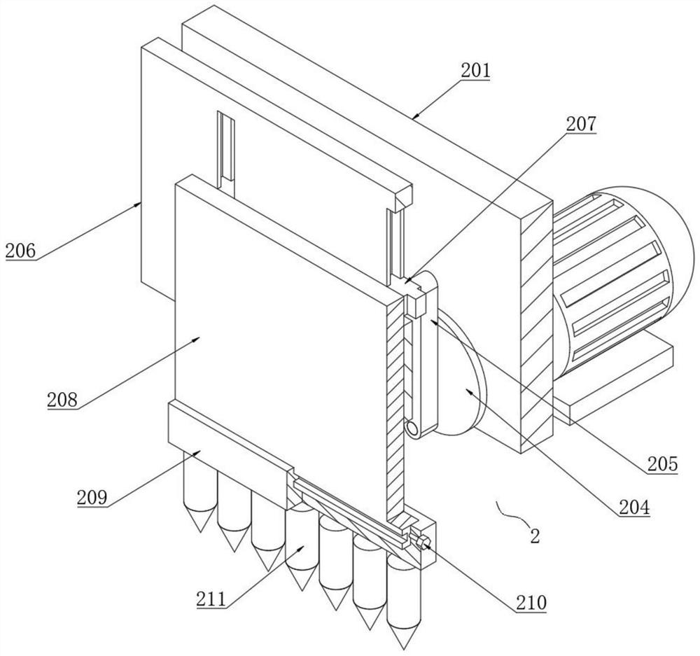 Soil loosening device for municipal garden soil remediation