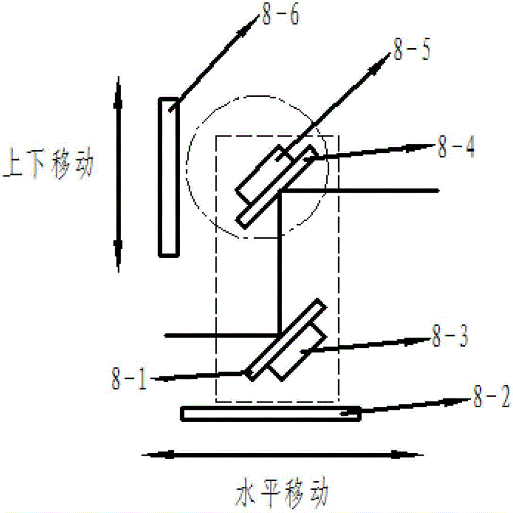 Surrounding large-size neodymium glass encapsulation residual reflection detection device and detection method