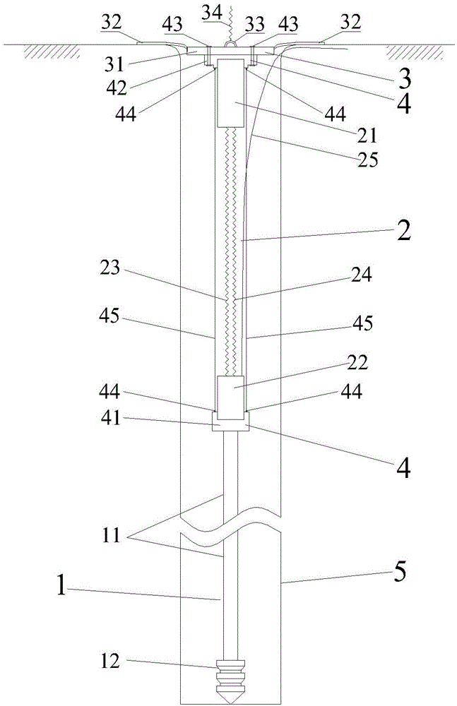 Device and method for monitoring settlement of ground surface in deep water area