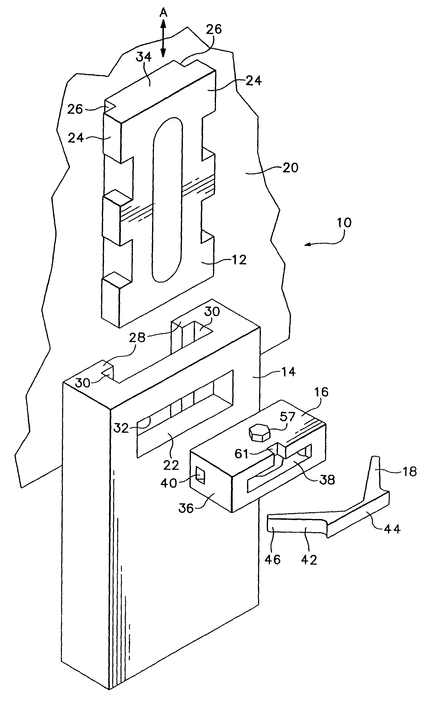 Lock with internal retainer