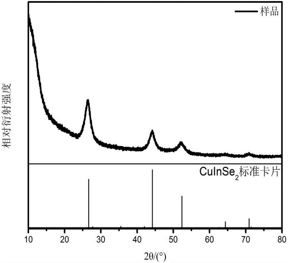 Method for synthesizing copper indium diselenide quantum dot
