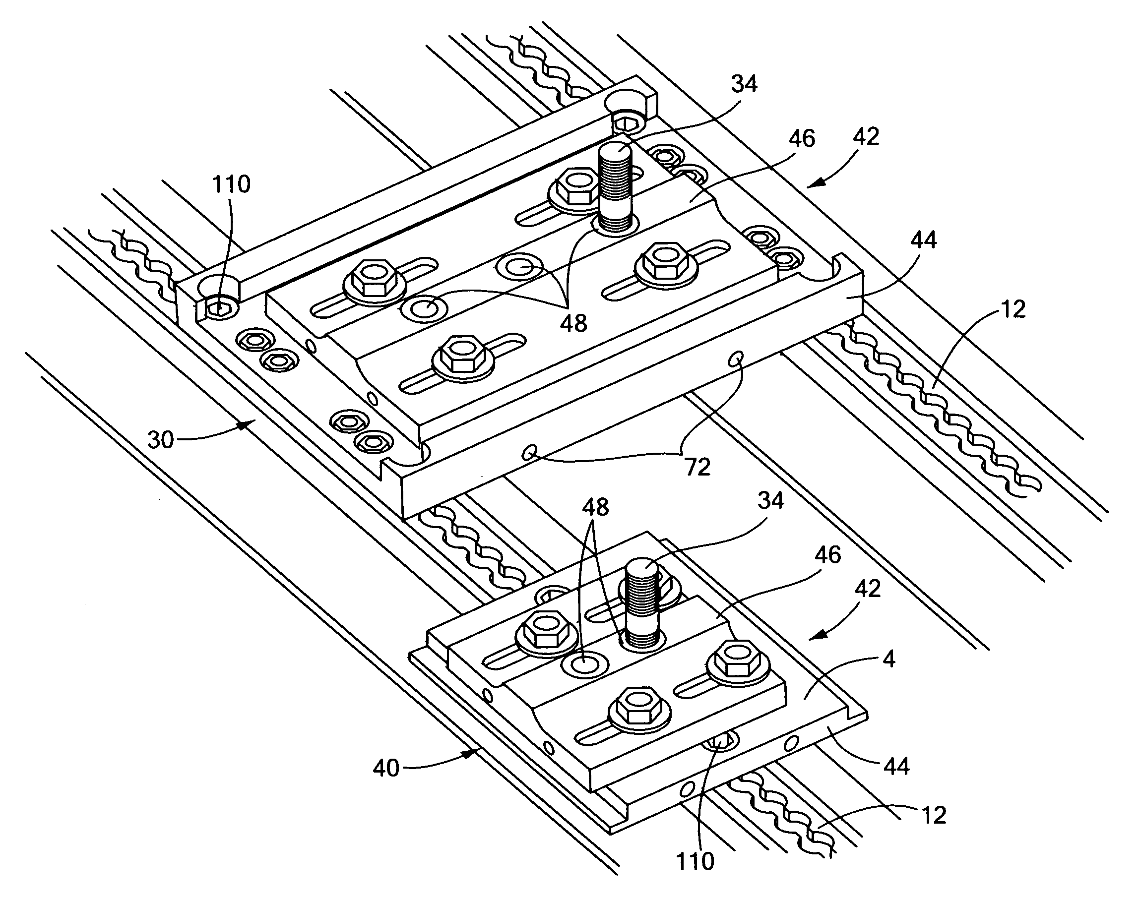 Foundation adapter module and deck tile system