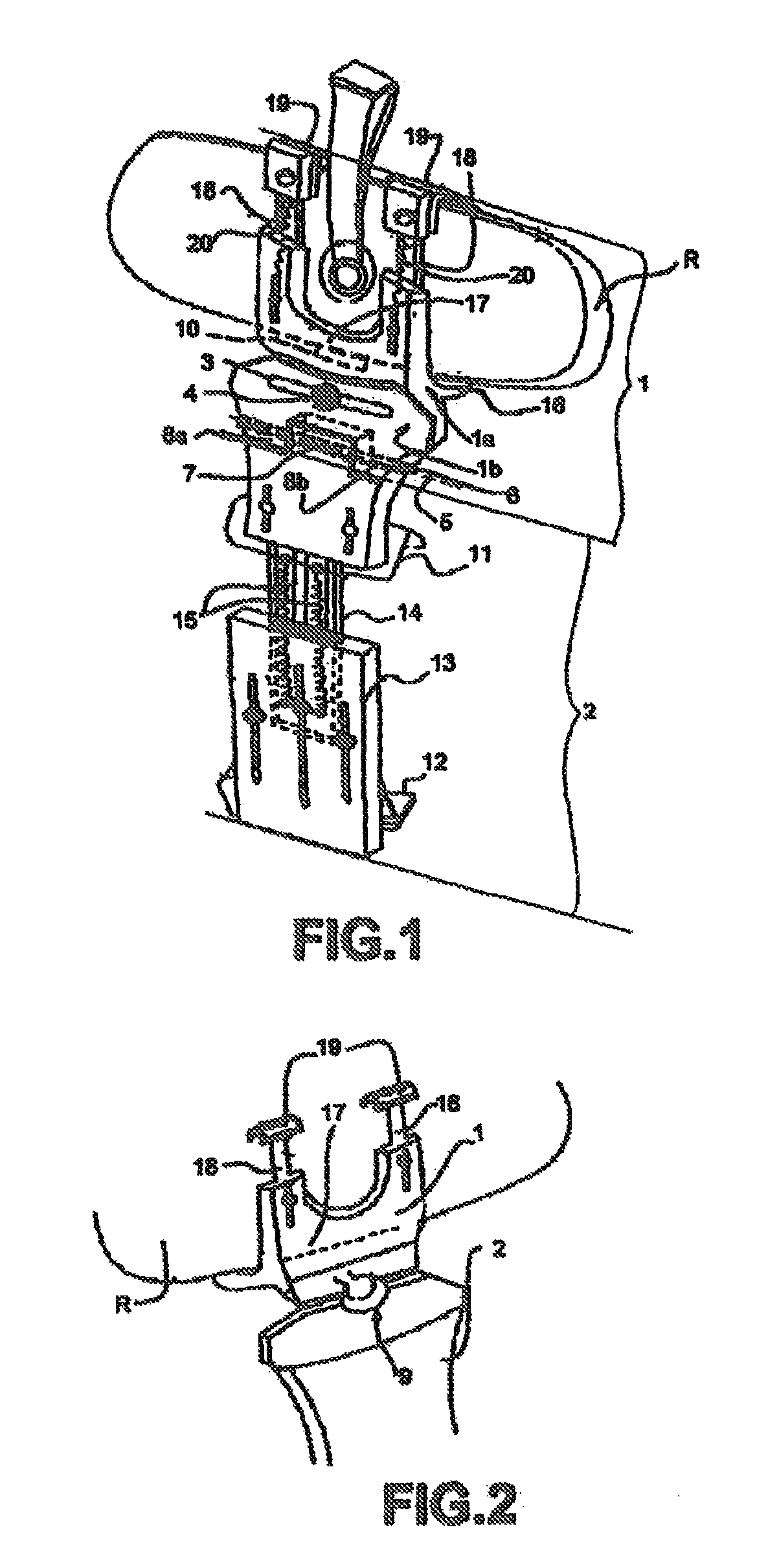 Support for attaching a portable device to a vehicle rear-view mirror