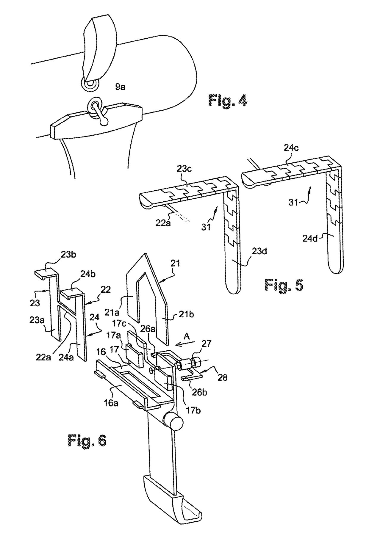 Support for attaching a portable device to a vehicle rear-view mirror