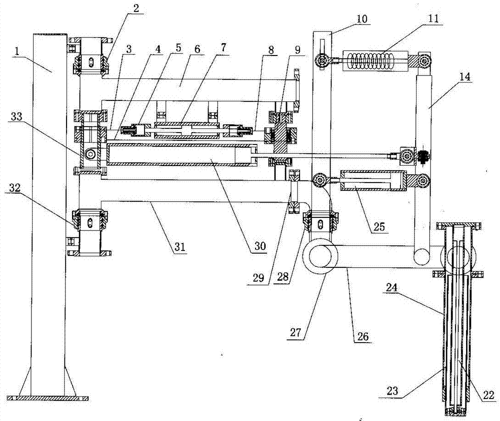 Small cantilever-type fully-automatic loading and unloading crane pipe