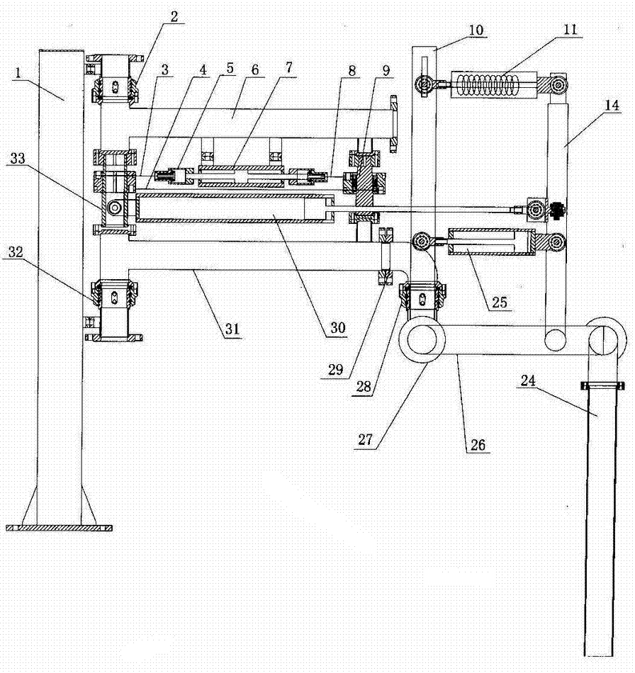 Small cantilever-type fully-automatic loading and unloading crane pipe