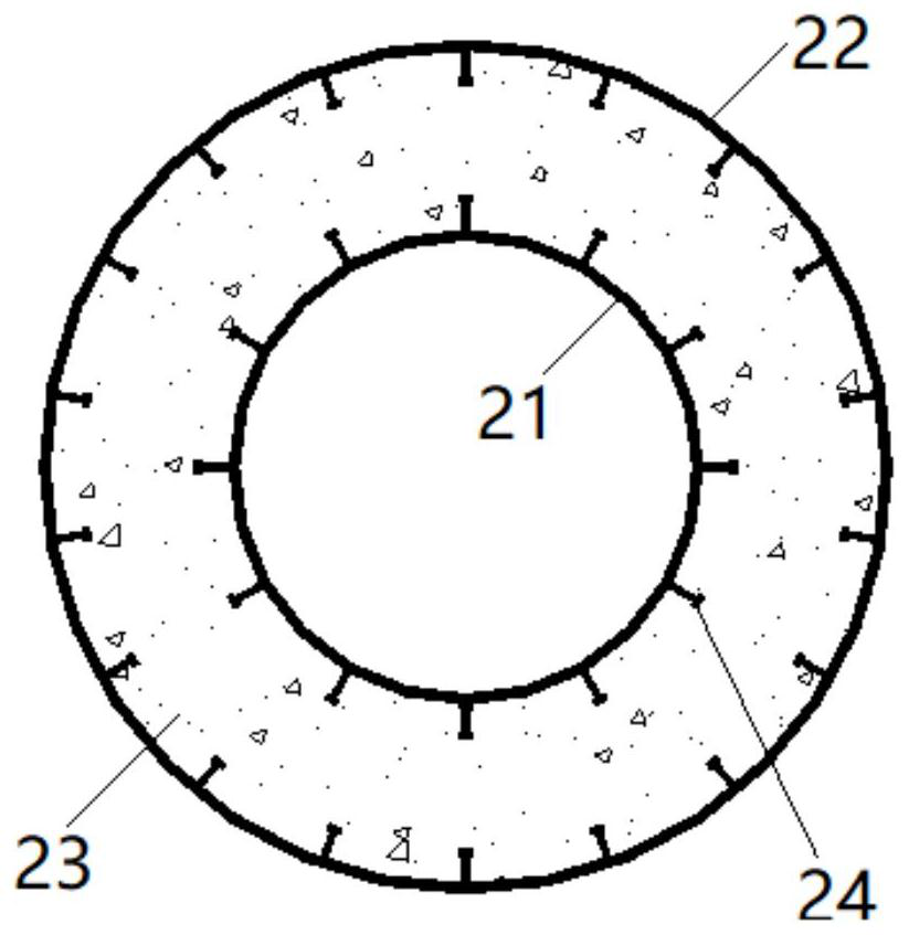 Cable tower structure and its construction method