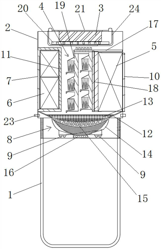 Intelligent cup for taking water from air