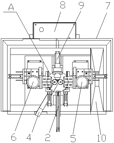 Indexing rotation type automatic slotting machine