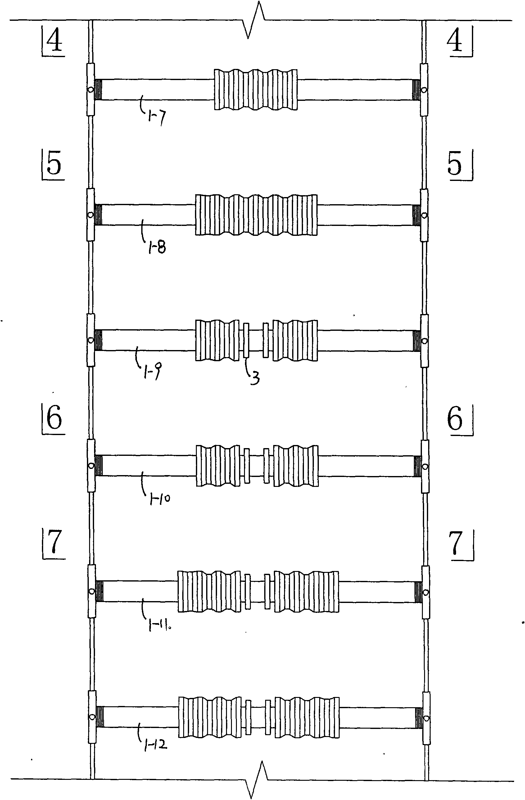 Stainless steel honeycomb inclined-tube wave plate forming method for water treatment and forming device