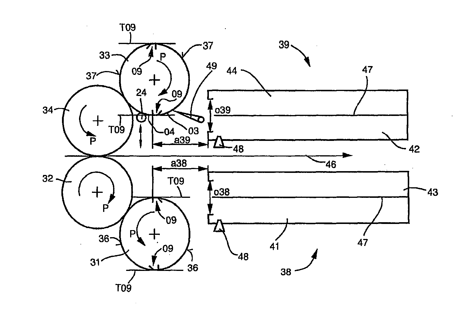 Devices for storing a blanket to be exchanged on a cylinder of a printing machine