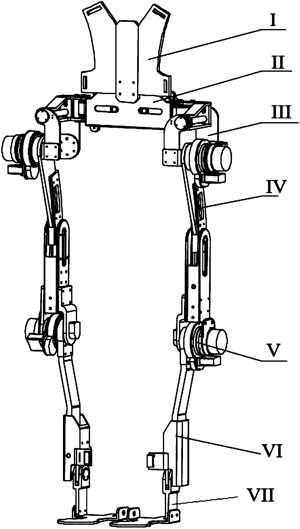 Variable stiffness lower limb external skeleton robot