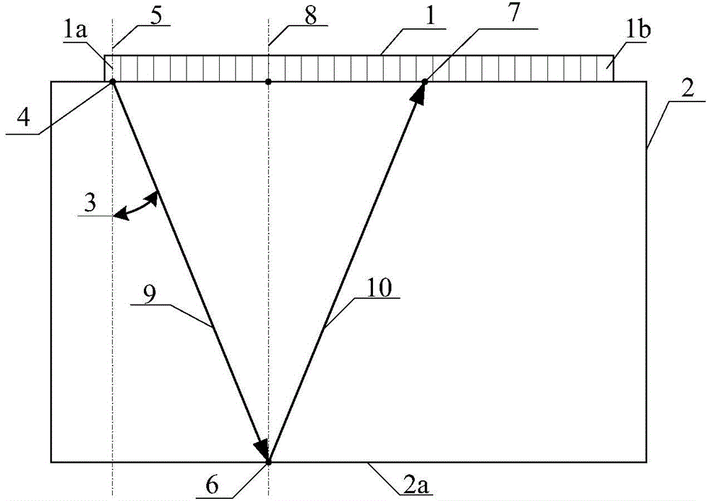 Method for measuring longitudinal wave velocity of anisotropic material