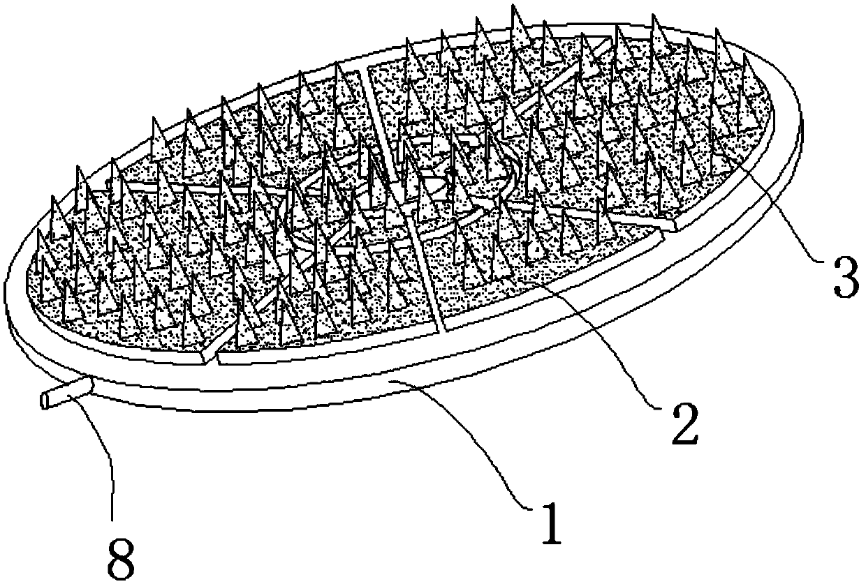 Artificial cervical disc plate-bone gap filling device and artificial intervertebral disc prosthesis