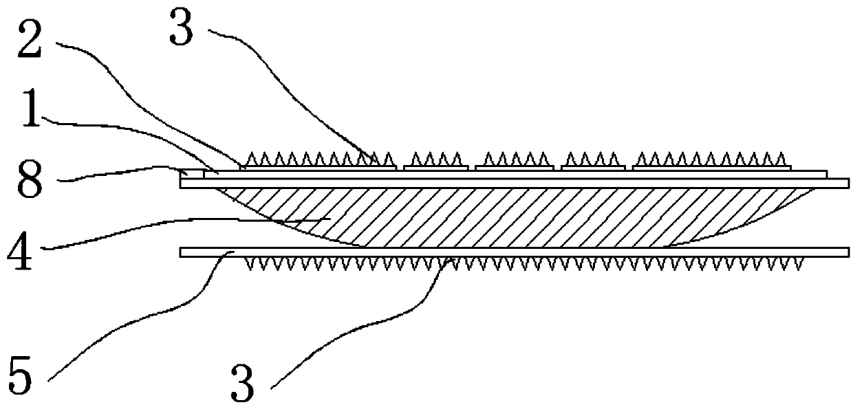 Artificial cervical disc plate-bone gap filling device and artificial intervertebral disc prosthesis