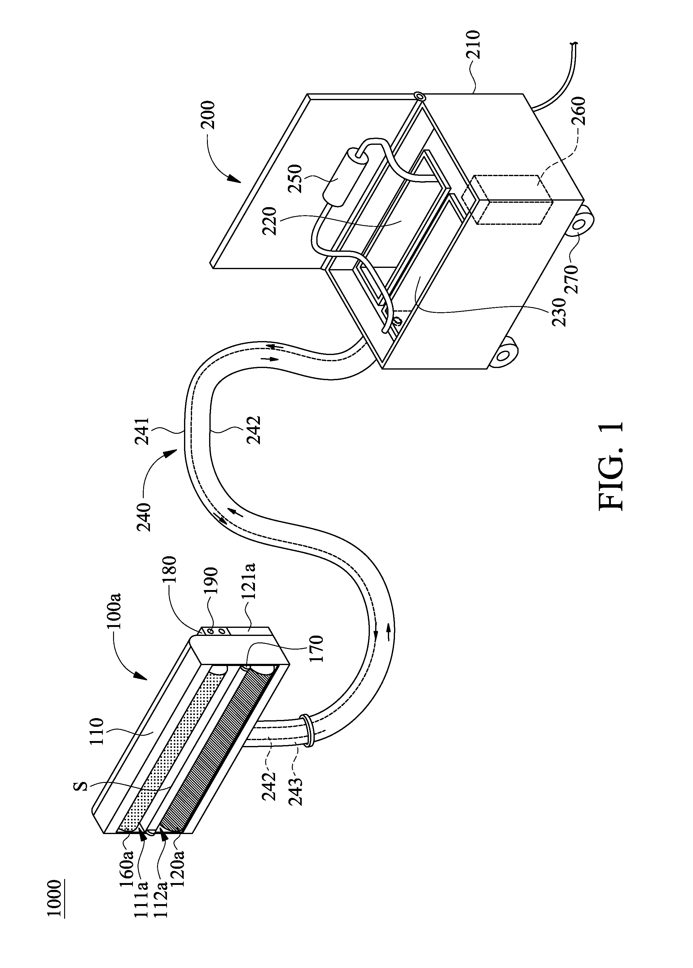 Electric sweeping washing device
