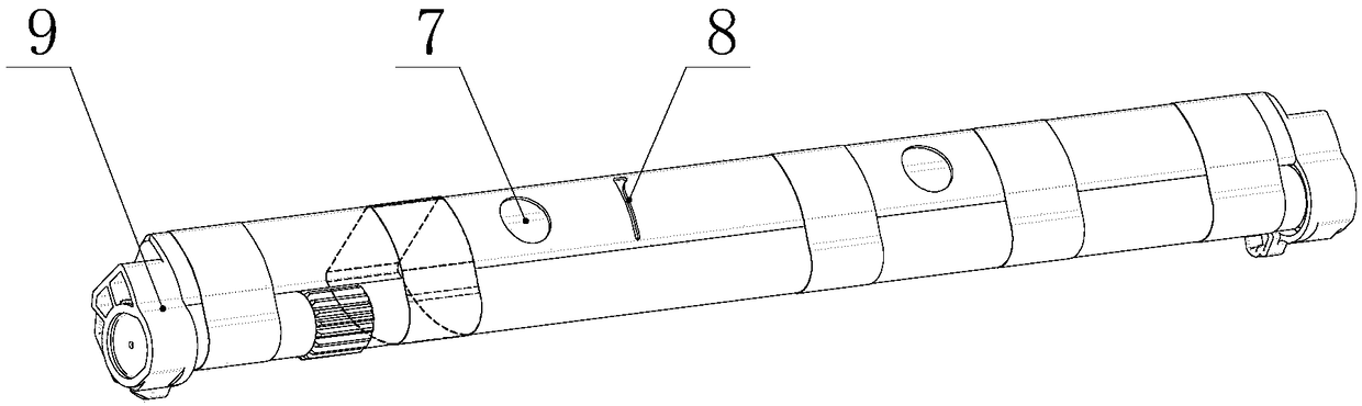 Compact spinning special-shaped pipe lattice ring support mechanism