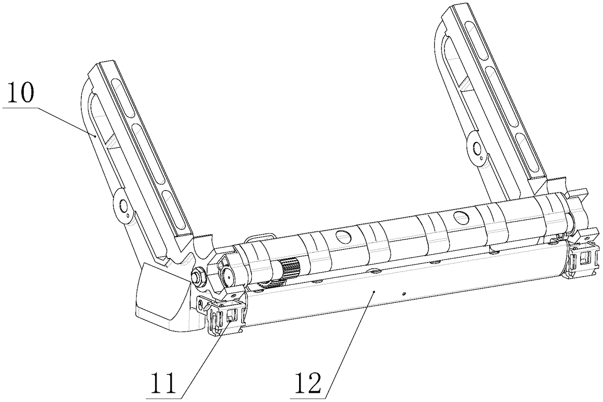 Compact spinning special-shaped pipe lattice ring support mechanism