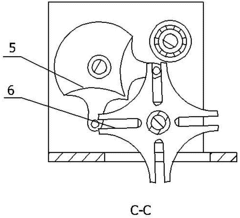 Steering mechanism of electric toy three-wheel trolley