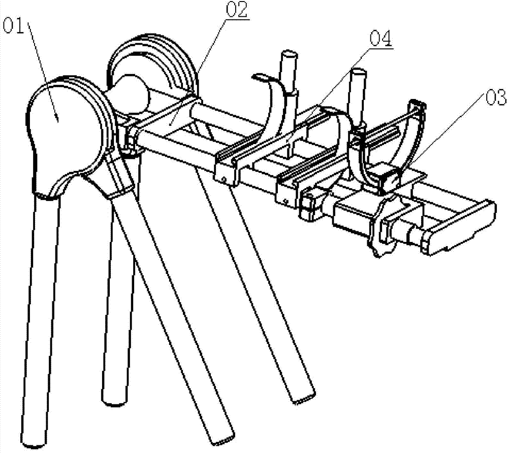 Traction reposition frame