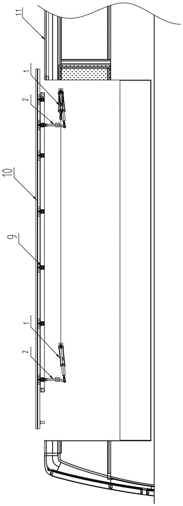 Double-layer sightseeing bus and convertible deforming method thereof