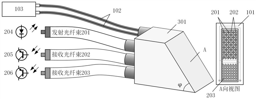 A composite aircraft icing detector and method for measuring icing thickness