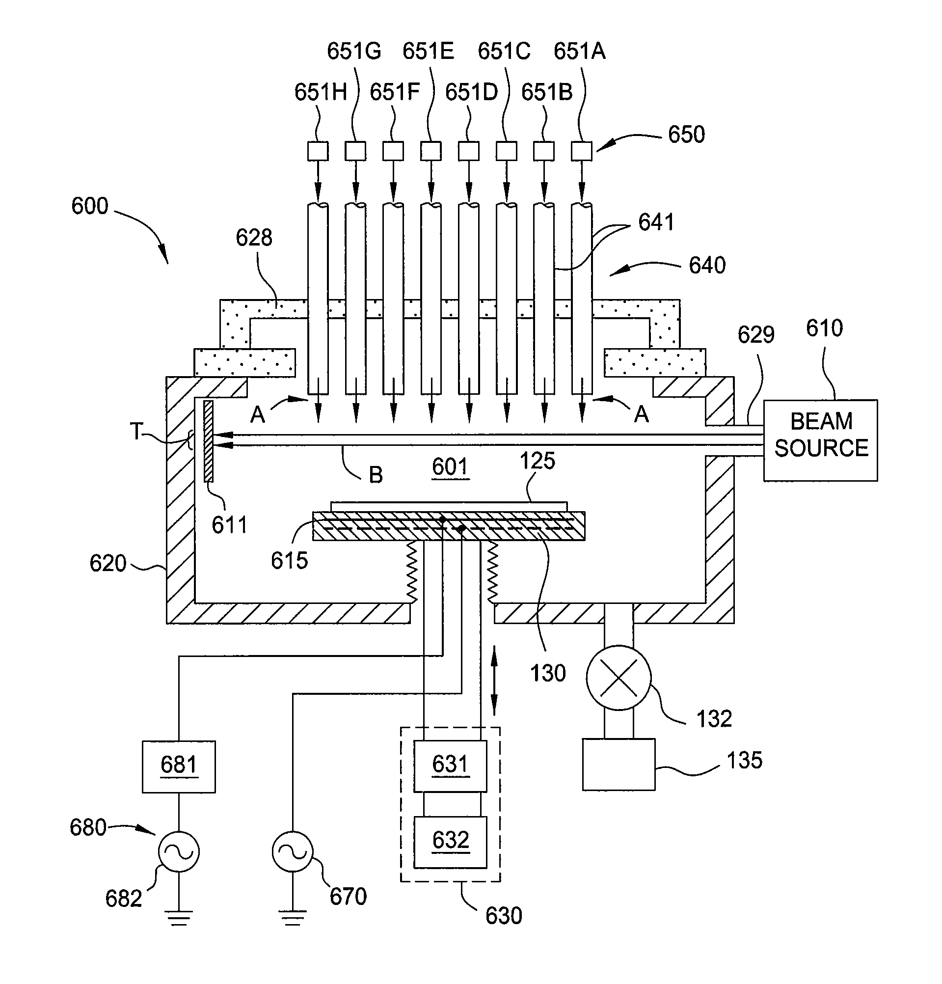 Electron beam plasma chamber