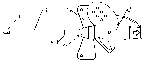 Disposable non-bent tube indwelling needle