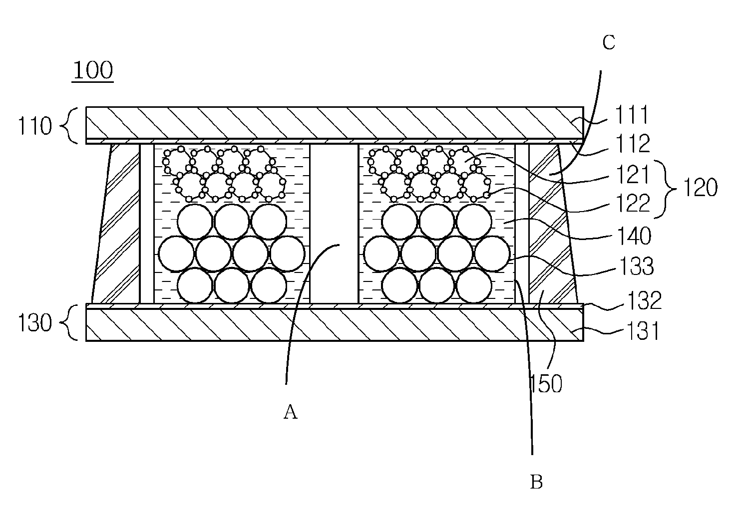 Electrochromic device with improved display properties and fabrication method thereof