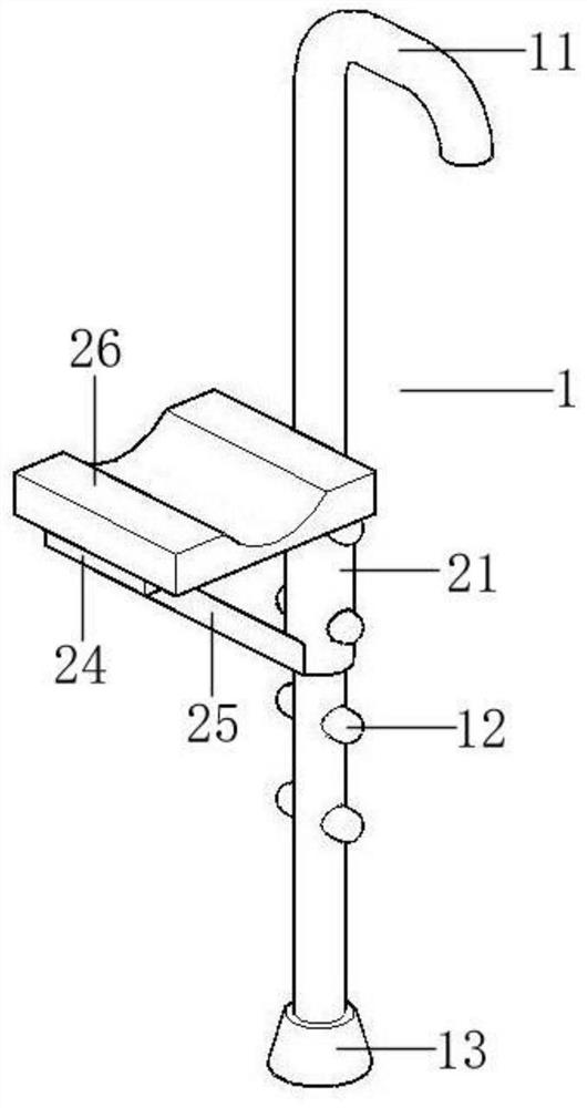 Walking-aid device with knee supporting function