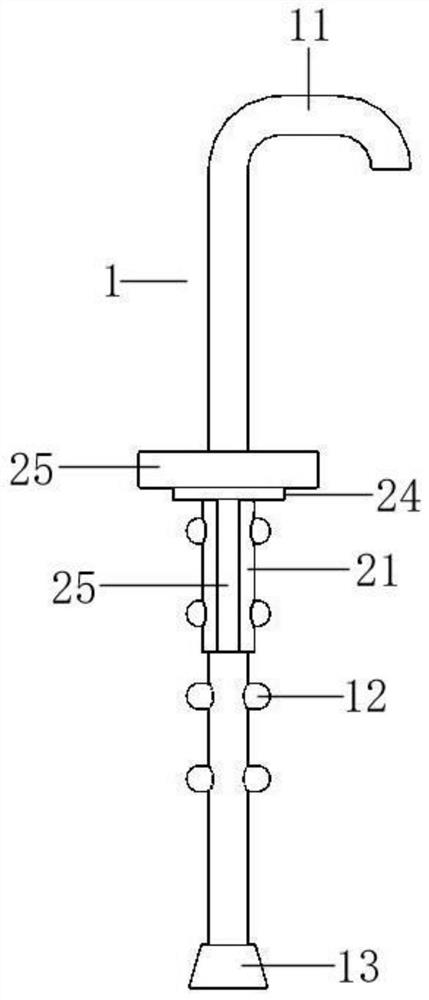 Walking-aid device with knee supporting function