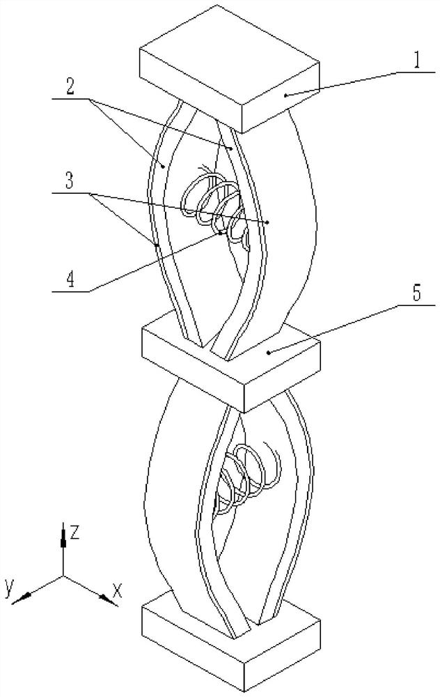 Device for collecting piezoelectric vibration energy in multiple directions