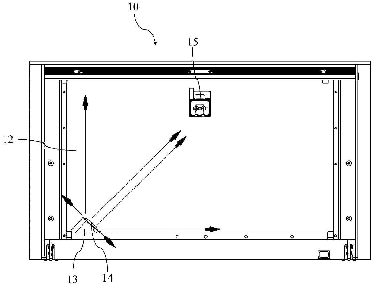 Oven door assembly for embedded oven and embedded oven with oven door assembly