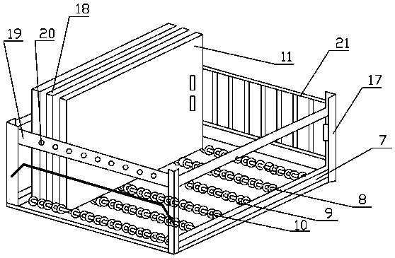 Lifting type wood transport device