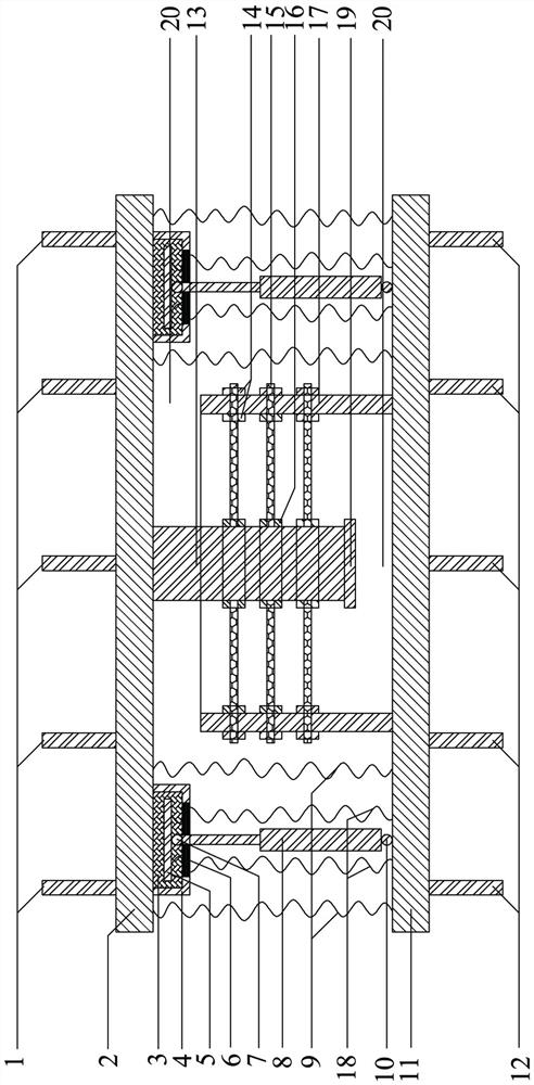 A compression-shear separation type variable stiffness shock-isolation bearing and its manufacturing method