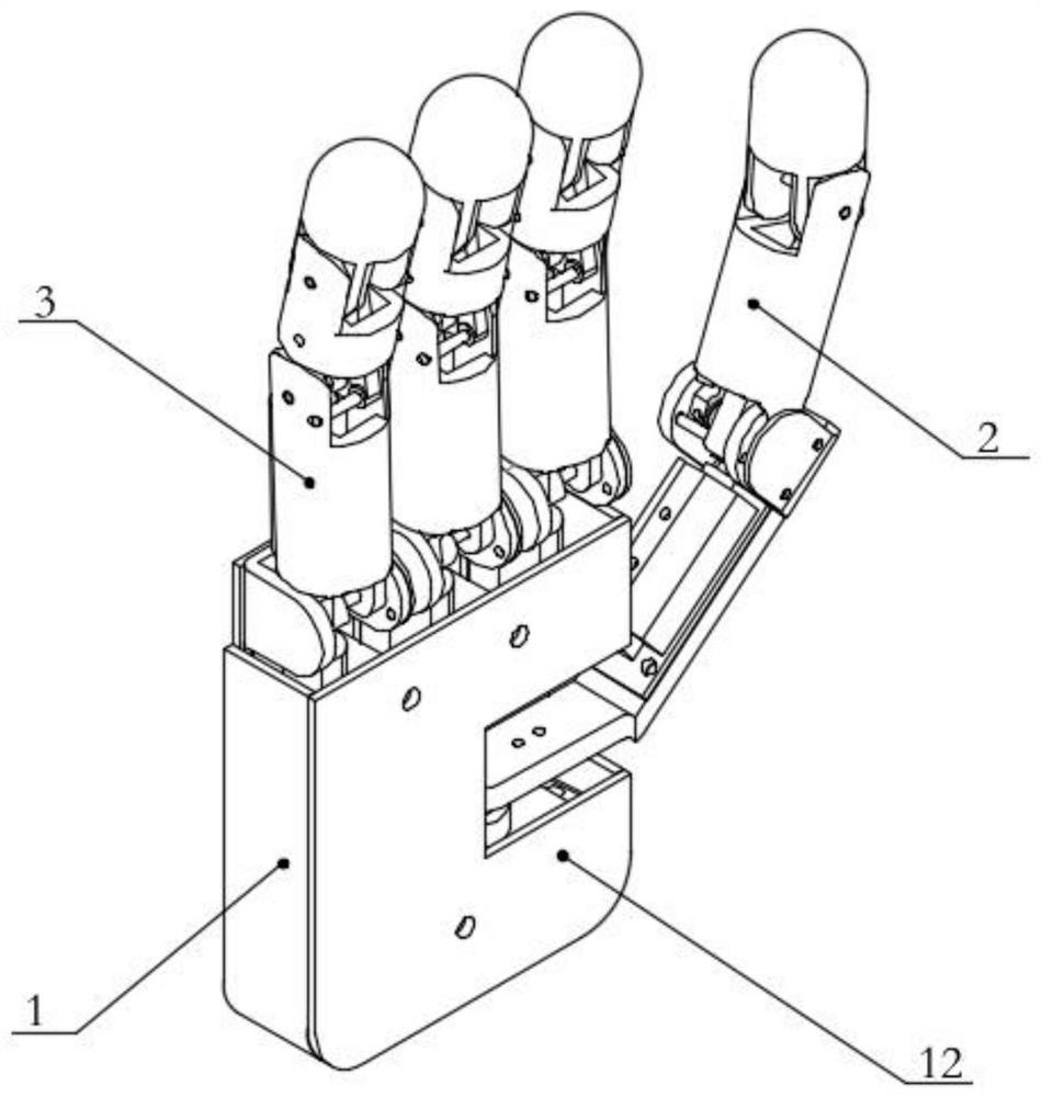 Modularized dexterous hand mechanical structure