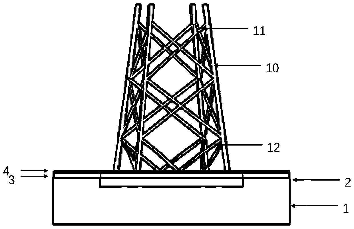 Combined multi-cylinder jacket foundation structure and construction method thereof