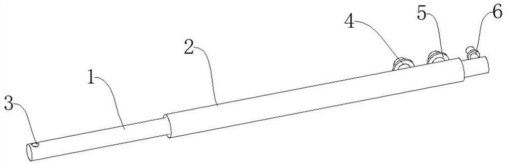 Gas and water composite cooling visual probe structure