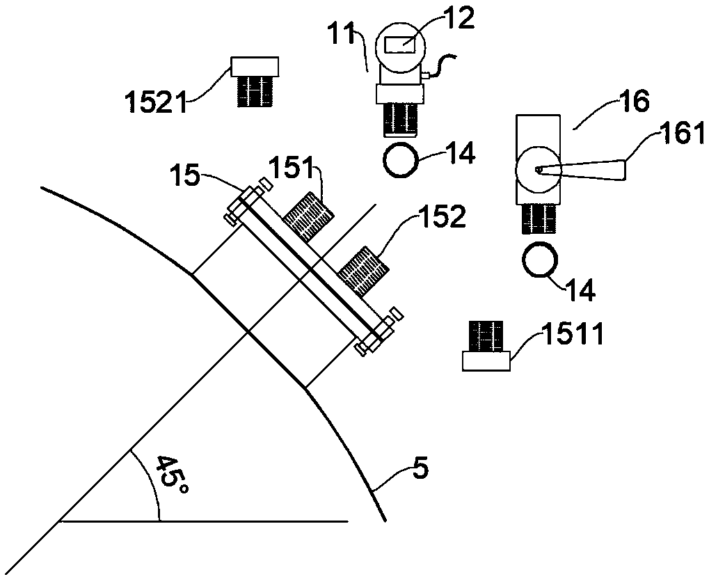 Wireless-based system and method for synchronously measuring pressure along way of slurry conveying pipeline