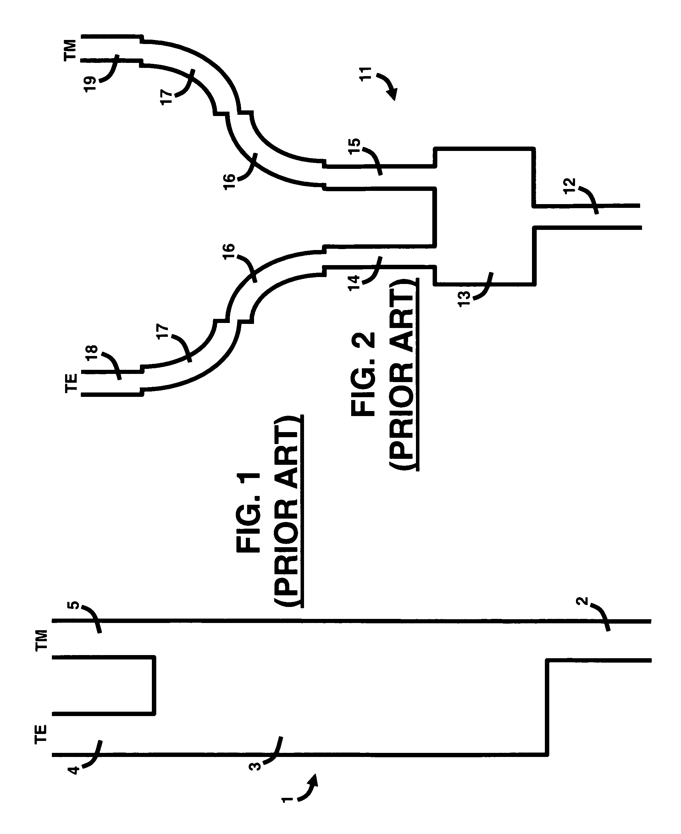 Multimode interference device with side input/output ports